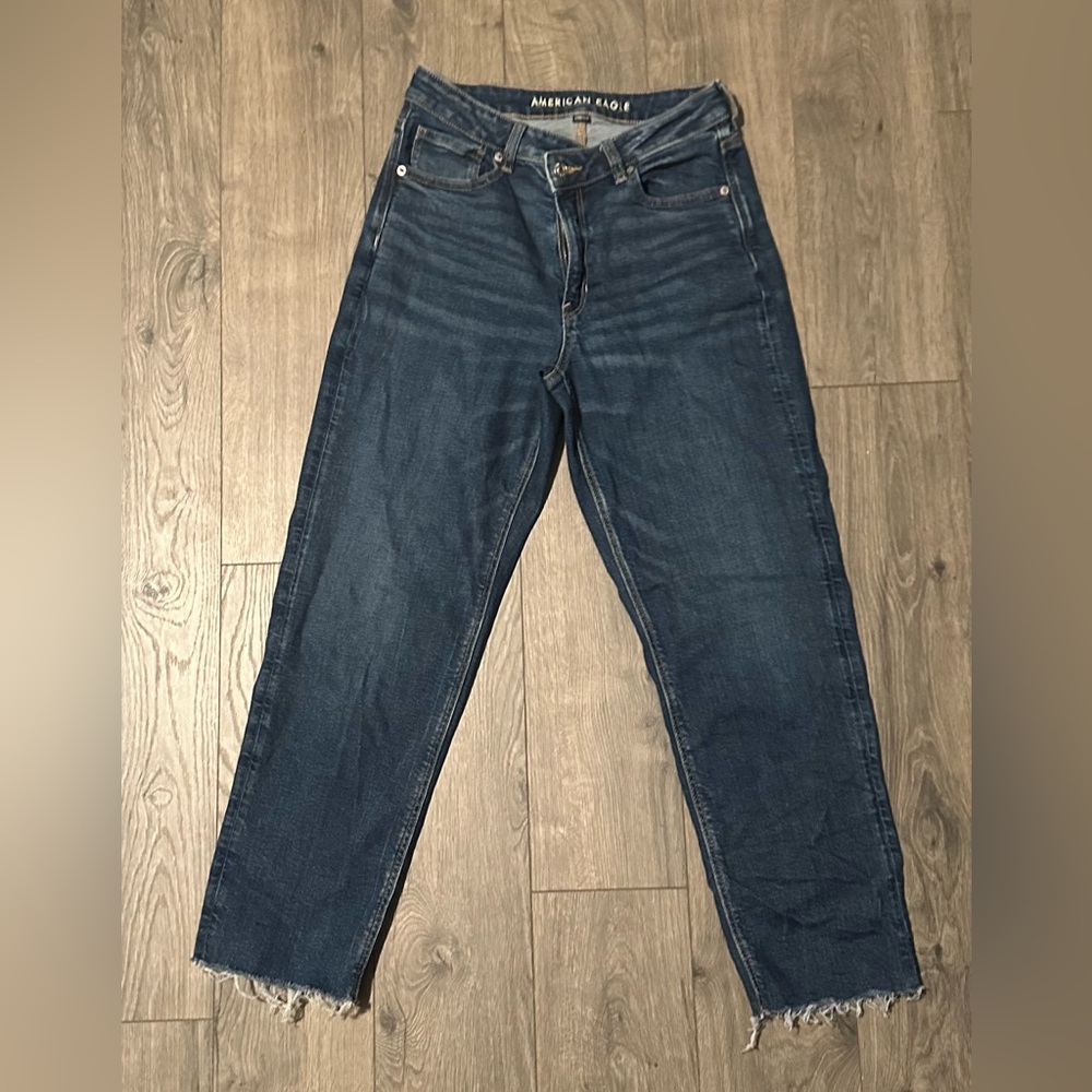 American Eagle Mom Straight